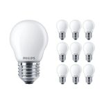 Multipack 10x Philips Corepro LED Lustre E27 Ball Frosted 4.3W 470lm - 827 Extra Warm White | Replaces 40W