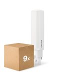 Multipack 9x Philips CorePro PL-C LED 6.9W 700lm - 830 Warm White | 2-Pin - Replaces 18W