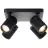 Brilliant Marty Ceiling Light Aluminium Sandy Black 20W 1400lm - 830 Warm White | Incl. 4x GU10