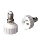 Adapter for lampholders E14 => GU10 White