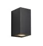 Nordlux Canto Maxi Kubi 2 Wall Light Aluminium and Glass Black Up & Down | IP44 - Suitable for 2x GU10