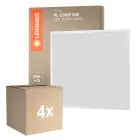 Multipack 4x Ledvance LED Panel Compact Aluminium White 33W 3630lm - 840 Cool White | 60x60cm - UGR < 19