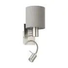 Eglo Wall Light Pasteri Steel Satin Nickel 40 | IP20 - Incl. Spot and Excl. 1x E27