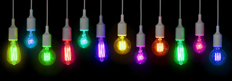 coloured led lamps