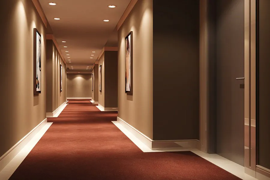 hotel corridor lighting